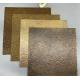 Old Bronze Etched Color Stainless Steel Sheets In Antique Decoration Brand Board