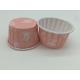 Cute Bowknot Pink Cupcake Baking Cups , Pet Coated Birthday Cupcake Wrappers