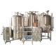 Customized Stainless Steel 3 Vessel Brewhouse With 50-100mm PU Insulation