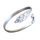 Sterling Silve Open Adjustable Cuff Bracelet Engraved Peafowl Fine Bangle(XH052136)