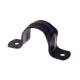 Customized Heavy Duty Black Powder Coated Stainless Steel Pipe Wall Mounting Brackets for OEM