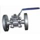 DN15 - 200 Size Floating Type Ball Valve PN16 / PN40 Flange End High Strength