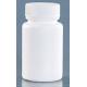 Medical Pill Solid Plastic Capsule Bottles PE Material White Cap