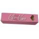 Luxury Custom Printing Pink Fold Cosmetics Lip Gloss Packaging Lipstick Paper Box With Heart Shape
