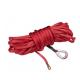 10mm x 30m high strong  red 12 strand synthetic winch rope uhmwpe line
