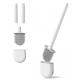 Removable Handle Toilet Brush And Holder Set TPR For Bathroom Mounted