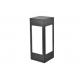 Automatic Black Solar Pillar Light Outdoor  Waterproof IP65 Energy Saving
