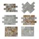 Contemporary Unique 3D Shell Mosaic Tile Patio Table Mosaic 2mm Thickness