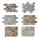 Contemporary Unique 3D Shell Mosaic Tile Patio Table Mosaic 2mm Thickness