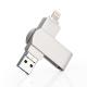 Silver OTG USB Flash Drives Fast and Easy Data Transfer with Plug And Play Function