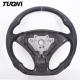 Black Round Carbon Fiber Bmw Sports Steering Wheel Plain Weave ODM
