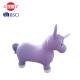 70*60*30cm Animal Hoppers For Toddlers , Unicorn Shape Purple Space Hopper