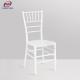 Stable 7 Bars Design White Color PP Material Wedding Hall Plastic Chiavari Chair