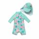 Baby / Toddler Girl Swimsuit Short One - Piece Swimwear SPF 50+ UV Sun Protection