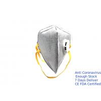 Ffp2 Vertical Fold Flat Mask , Facial Disposable Dust Mask Ffp2 With Valve