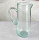 Recycle Green Spiraling Bubbles  Glass Water Pitcher , Large Glass Pitcher