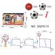 3 In 1 Portable Kids Soccer Goal with Basketball Hoop Kit indoor outdoor games