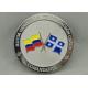 Zinc Alloy Navy Personalized Coins Silver Plating Die Casting 1 3/4 Inch