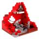 Military accessories series weapon cannon German soldier mini figure ww2 ruin building block