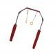 Red Outdoor Gymnastics Equipment Bars Fitness Rings 50CM / Adjustable Interval