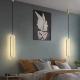 Modern Linear Black Gold Pendant Light Villa Duplex Living Room Bedroom Dining Home Decoration LED Chandelier