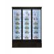 1650W Beverage Glass Door Freezer Frozen Products Seafood Display Showcase