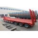 TITAN VEHICLE 3 axles low bed air suspension truck trailer for sale 