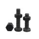 Steel Hex Head Bolts 8.8 10.9 12.9 Grade M6-M36 Black Hexagon Bolts And Nuts DIN933 931