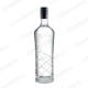 Clear Champagne Sparkling Wine 500ml Glass Bottle with Hot Stamping Surface Handling