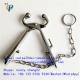 Carbon steel nose tongs for cattle, calf nose clamp , nose grips for cow holding , with chain