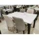 4 Chairs Type Contemporary Dinette Sets With Deep Walnut Color Frame