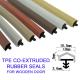 High Resilience TPE Co-Extruded Wooden Door Seal Strip Weather Sealing Strips