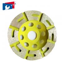Sintered T Shape Concrete Grinding Cup Wheel Double Row For Terrazzo Marble