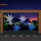 Graphic changeable digital water curtain fountain for decorative effect