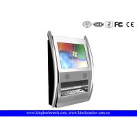 TFT LCD Display Fashionable Wall Mount Kiosk Wth Rugged Metal Keyboard