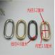 High quality cheap 32 mm anti brass color oval shape iron wire ring for bag making making and fitting