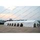 6*30M Temporary Aluminum Frame White PVC Cover Outdoor Canopy Tent for