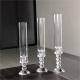 Candelabra Wedding Candle Holders Clear Crystal Candle Holder Centerpieces 50cm