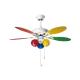42 Inch Ultra Quiet Ceiling Fan With 5 Colorful Plywood Blades