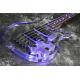 NEw Arrivel Custom Shop 4 Strings LED Light Electric Bass Guitar Actrylic Electric Bass Guitar