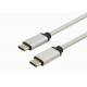 Aluminum Foil 2A Nylon Braided Type C USB Cable For Mobile Phone FCC Certificate