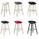 Beech Wooden Hay Bar Stool , Optional Colors Kitchen Counter Stools 75cm Height