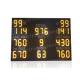 Yellow Electronic Cricket Scoreboards , Cricket Digital Scoreboard Waterproof Frame