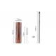 Eco Friendly Portable 8mm Stainless Steel Collapsible Straw