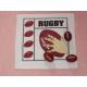 Rugby Shaped Compressed Towel as YT-613