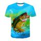 Anti Shrink Fishing Tournament T Shirts Short Sleeve Jersey Odorless Polyester