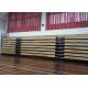 Motorized Retractable Gym Seating Wooden Bench For Multi - Functional Hall