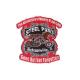 Logo Embroidered Biker Patches Merrowed Border For Souvenir Anniversary