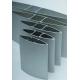 Silvery / Black Anodizing Industrial Exhaust Fan Blades Aluminum Louvers Panel