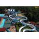 OEM Outdoor Aqua Theme Adventure Park Water Slide Big 12mm Fiberglass Thickness